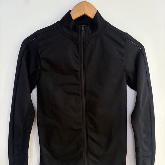 Varley Poinsetta Full Zip Activewear Jacket Black S/M Mesh Panel Gym Athleisure - Picture 3 of 11